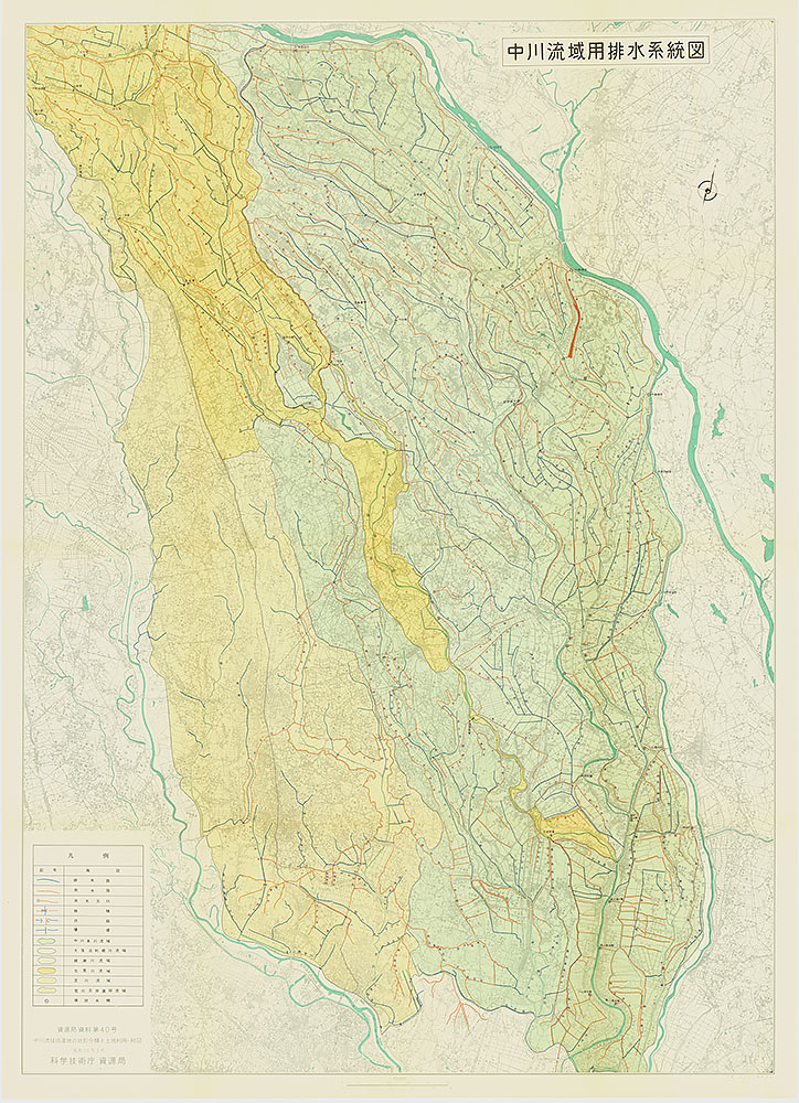 中川流域用排水系統図