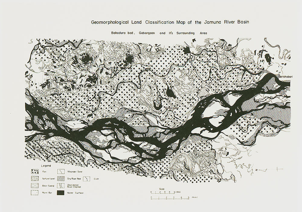 Geomorphological Land Classification Map of the Brahmaputra-Jamuna River Basin, Gabargaon Areas